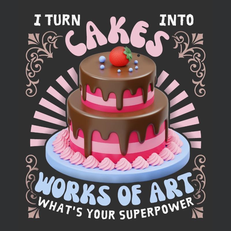 Bake cake, cake, baker, funny saying