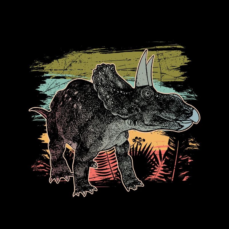Dinosaurier Diceratops Pflanzenfresser der Urzeit