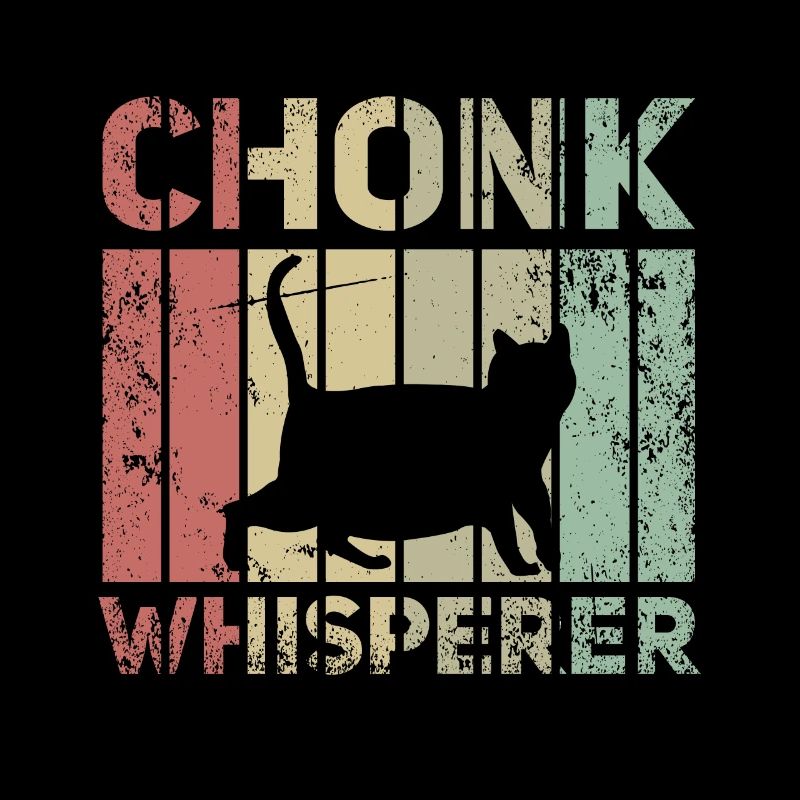Fat Cat Chonk Whisperer Scale Meme Cat Gift