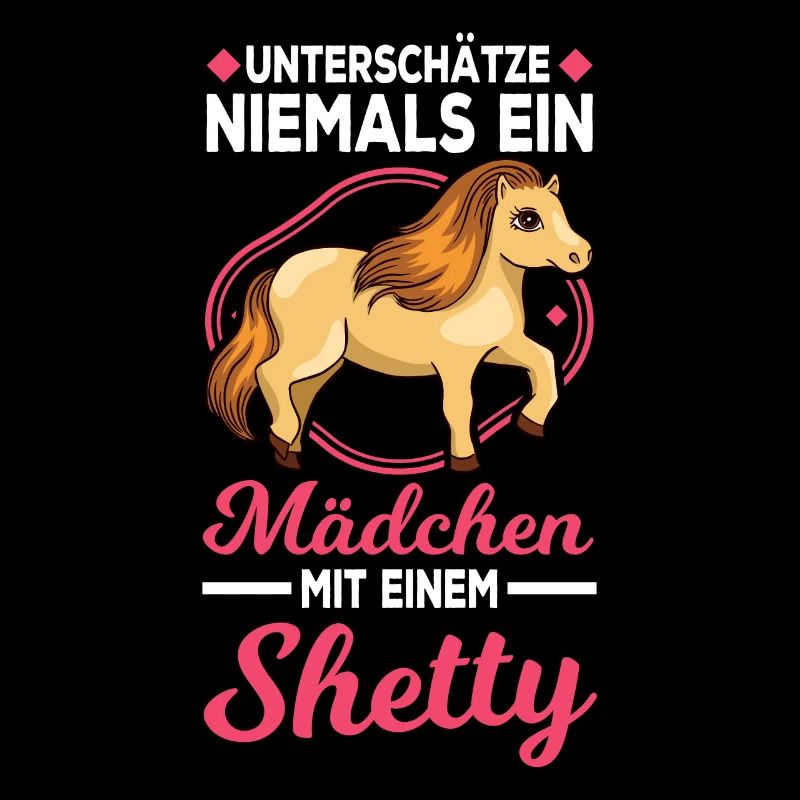 Shetland Pony Mädchen Shetty Mädel Reiterin