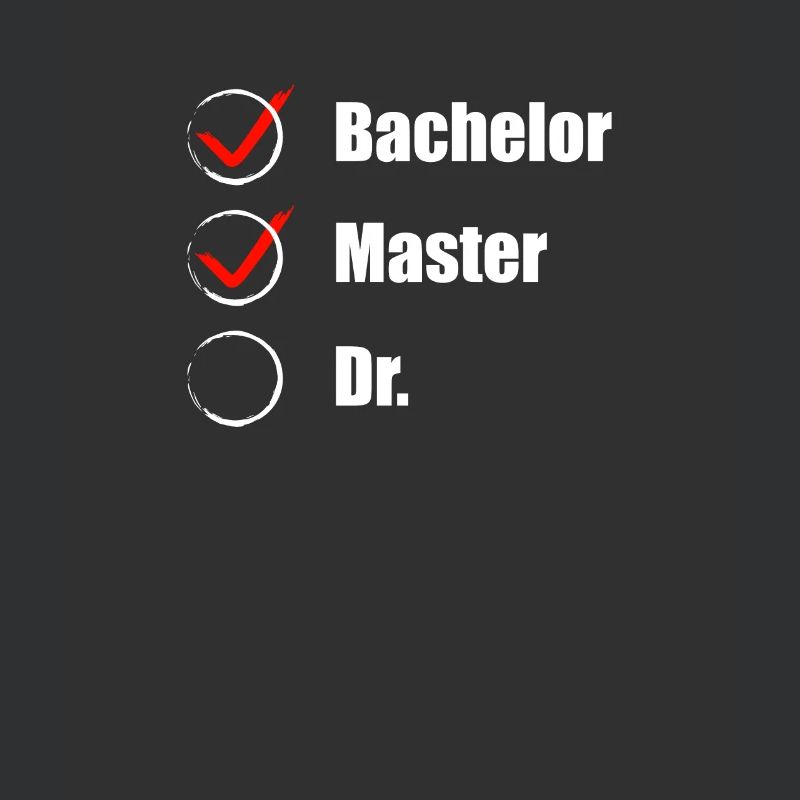 Master Abschluss Doktorand Checkliste Geschenkidee