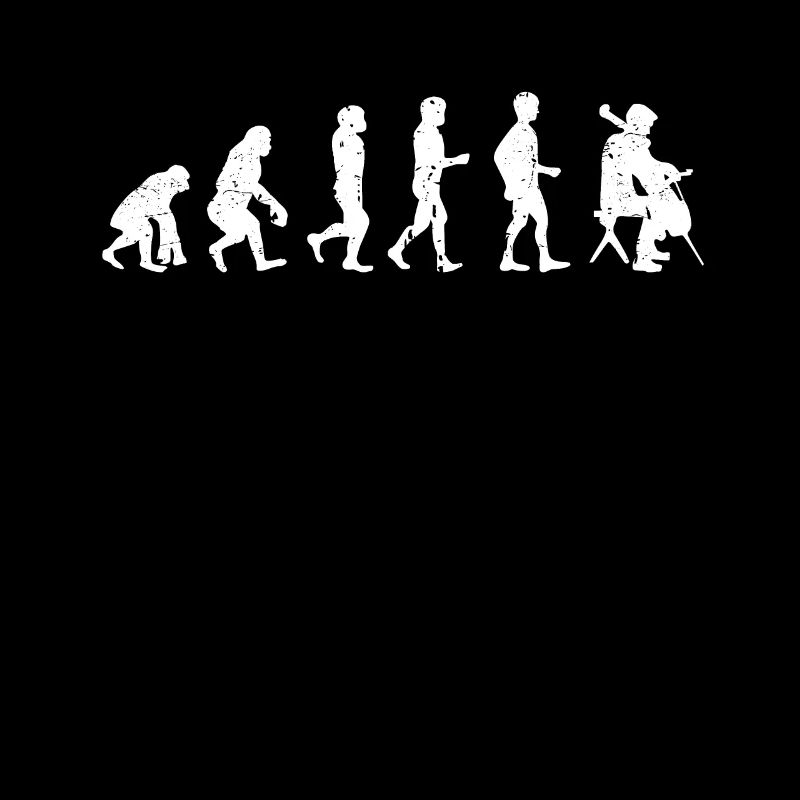 Cellist Evolution Geschenkidee Cellist