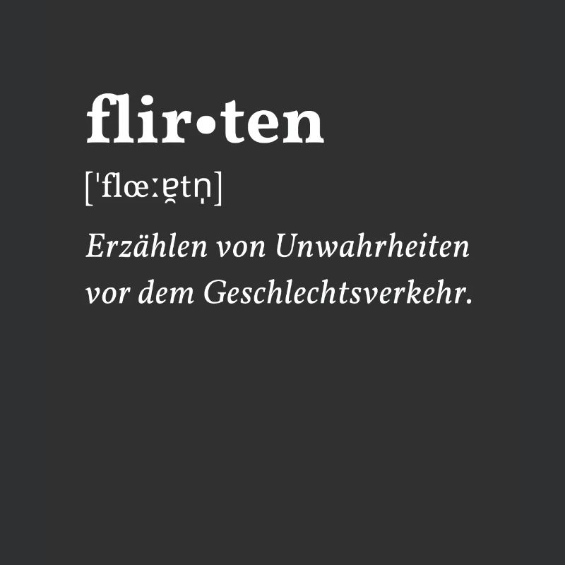 Flirten - Duden Eintrag