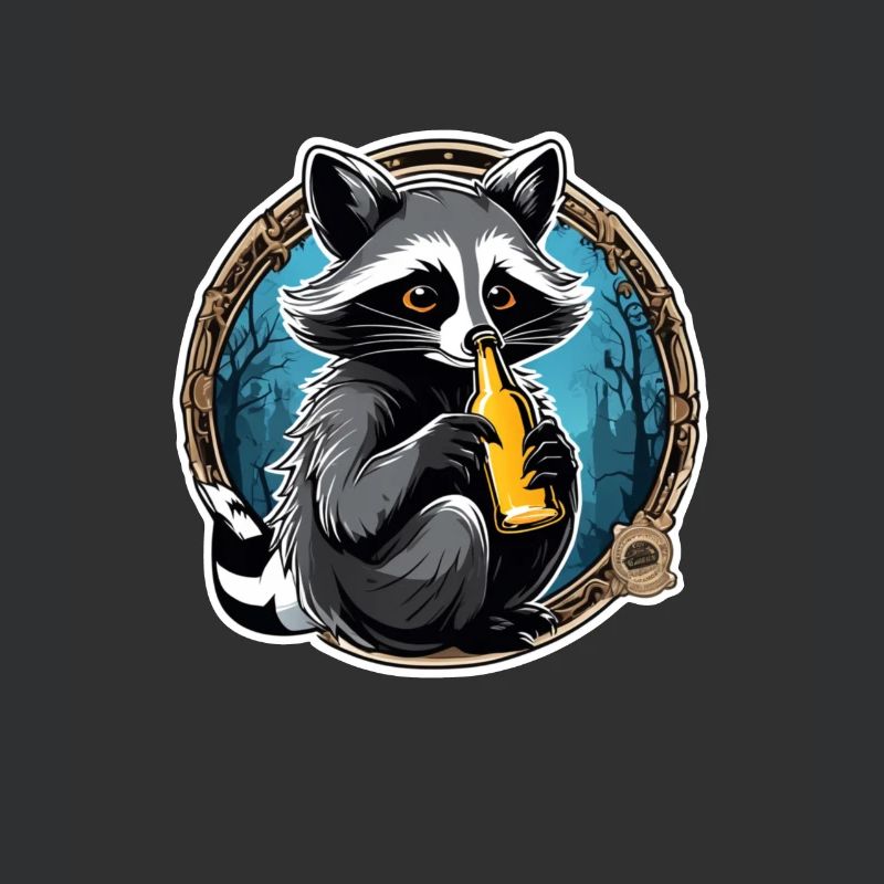 Waschbär mit Bier Lecker Bierchen Bier Meme