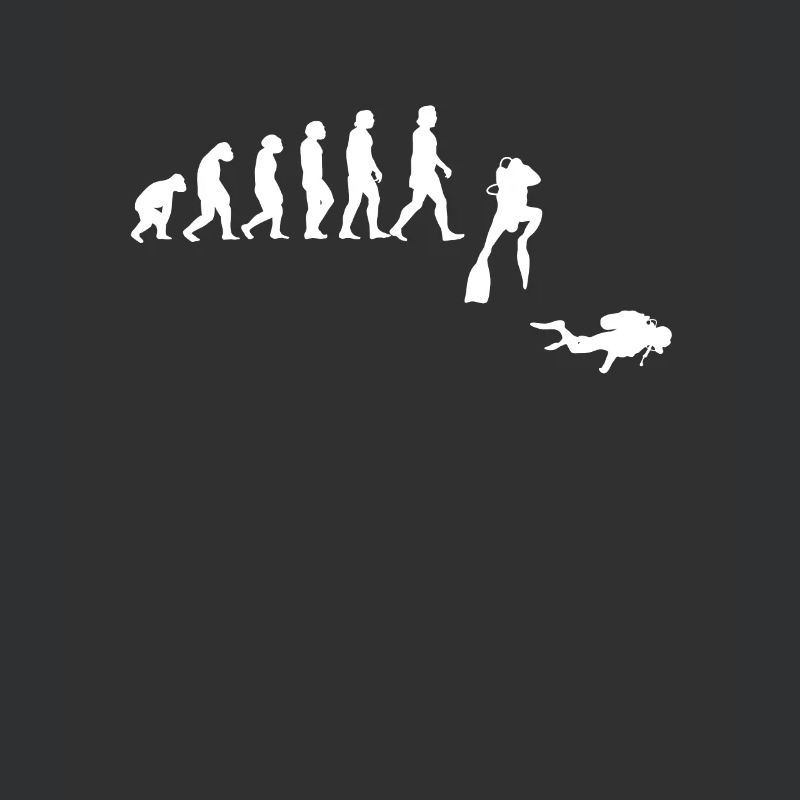 Taucher Evolution der Menschen - Tauchen -