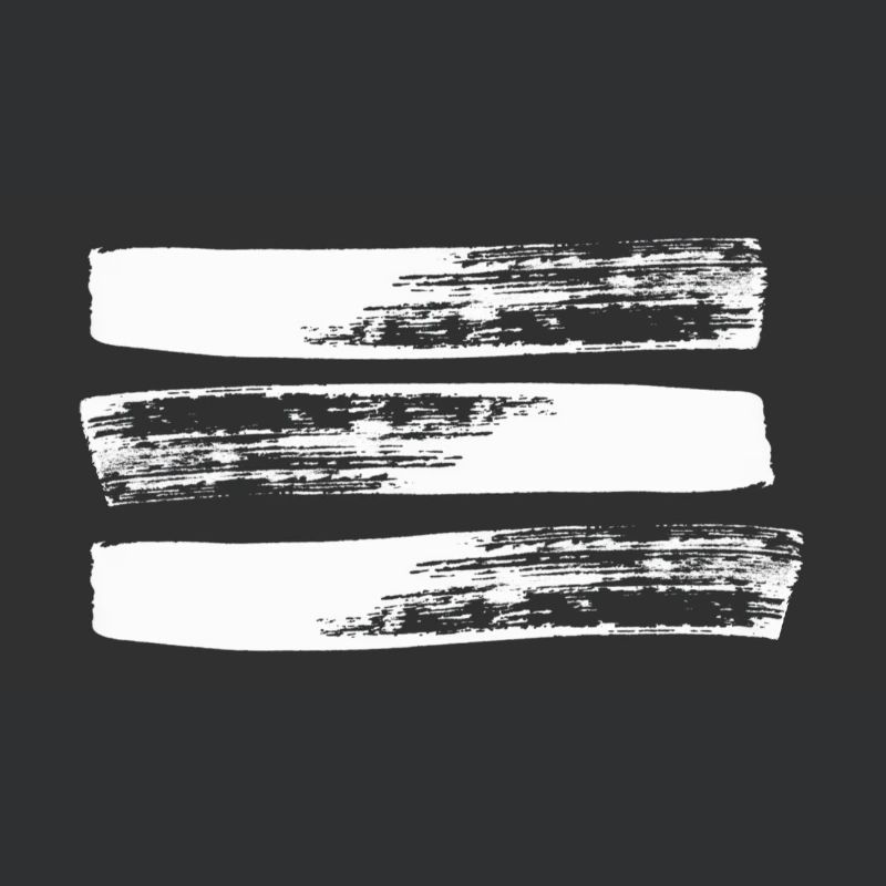 Three brush strips