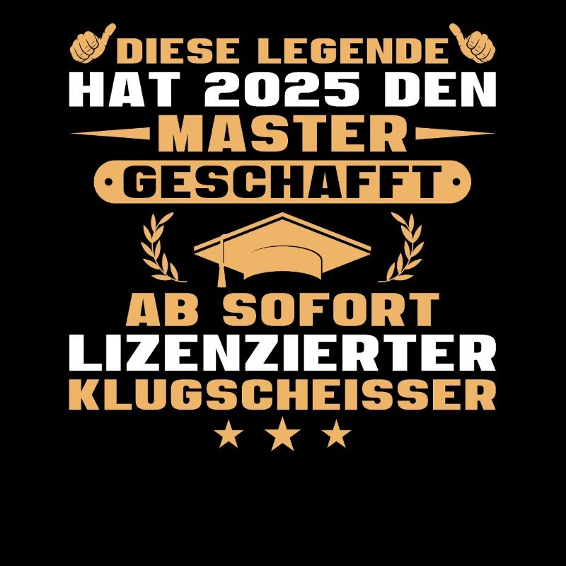 Master geschafft Bestandenes Studium 2025