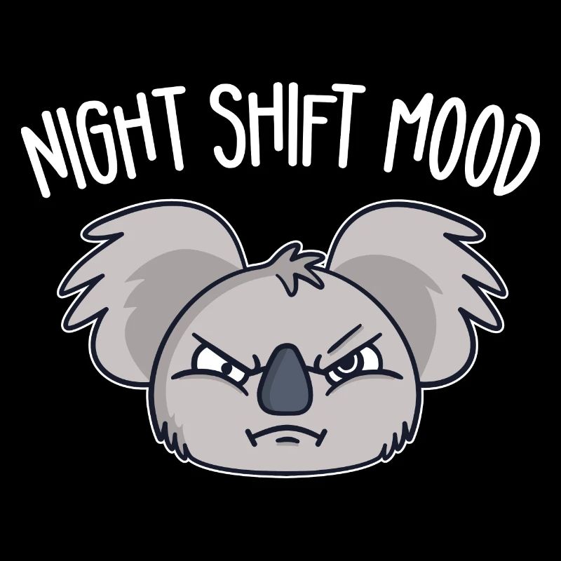 Koala Schichtarbeiter Koalabär Nachtschicht