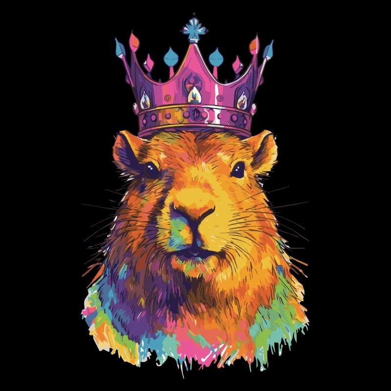 Capybara avec capybara couronne