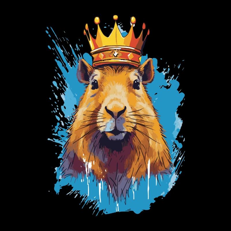 Capybara avec capybara couronne