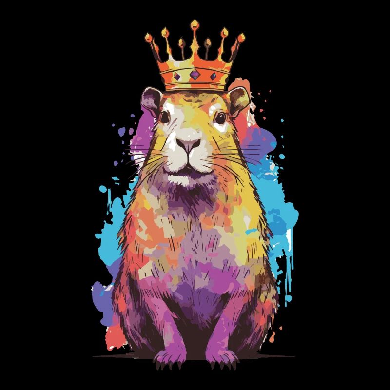 Capybara avec capybara couronne