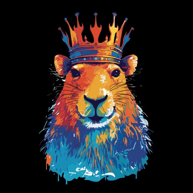 Capybara avec capybara couronne