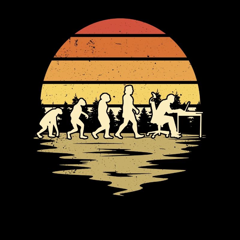 Informatiker Evolution Programmierer Nerd