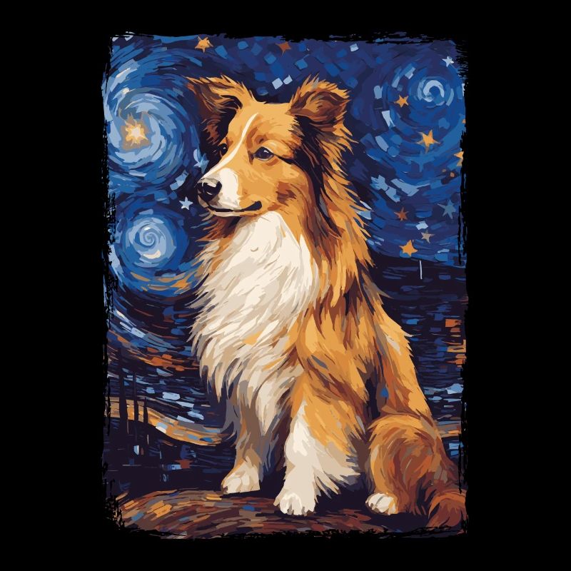 Shetland Schäferhund Starry Night