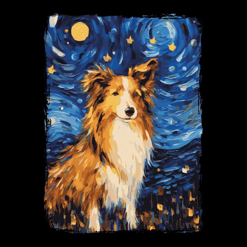 Shetland Schäferhund Starry Night