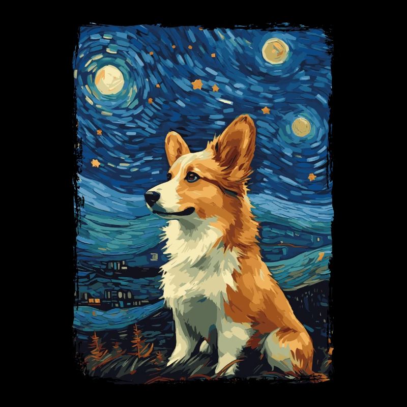 Corgi Nuit étoilée