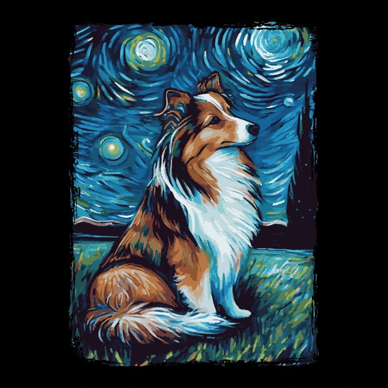 Shetland Schäferhund Starry Night