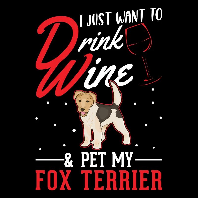 Fox Terrier et vin