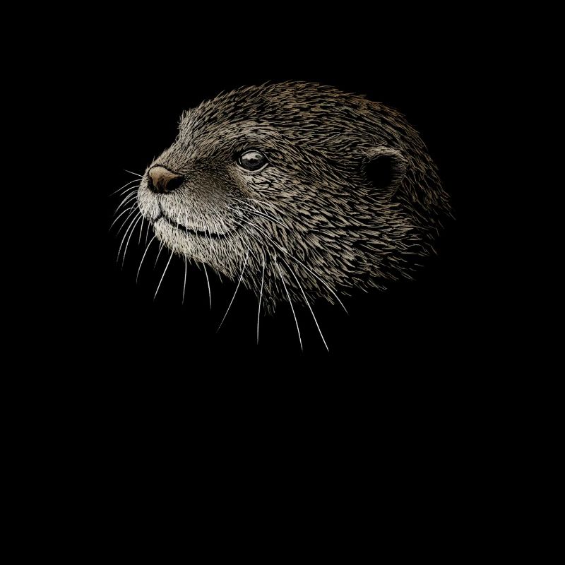 Loutre dessin Cool expression Marten Gift