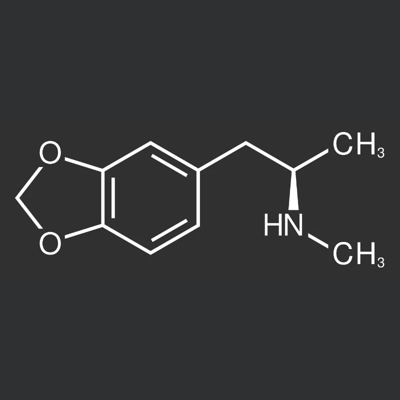 MDMA ecstasy molecule structural formula