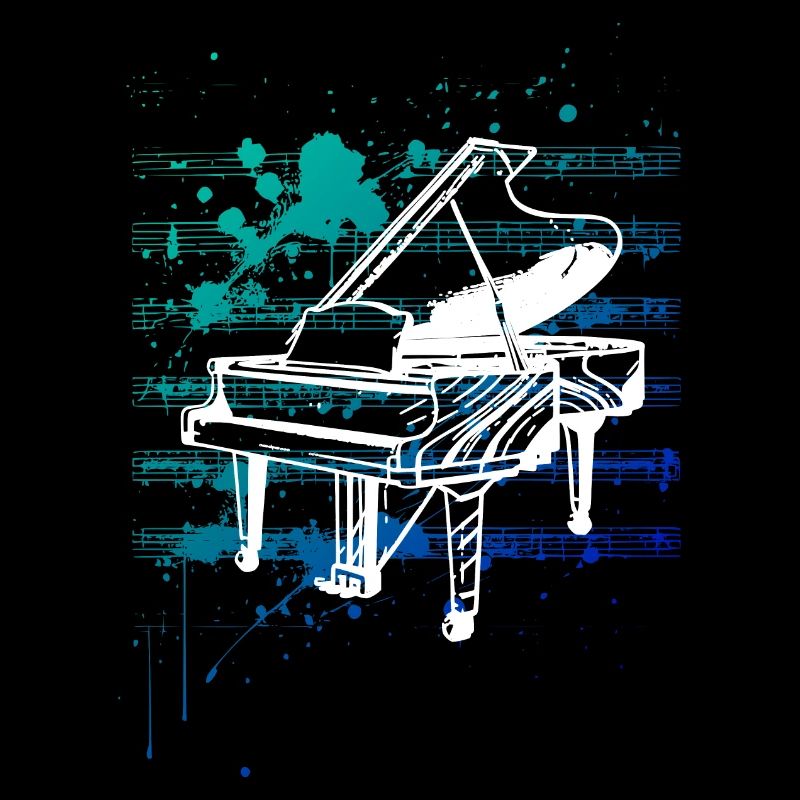 weißes Klavier