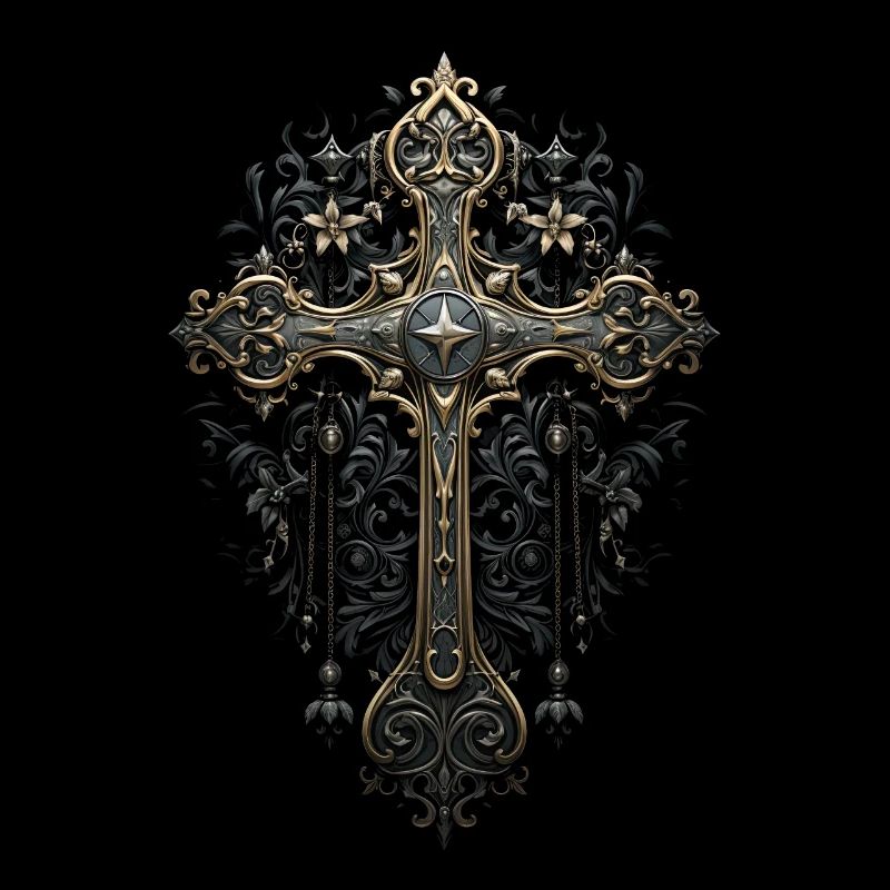 Gothic Cross Goths Design Victorian