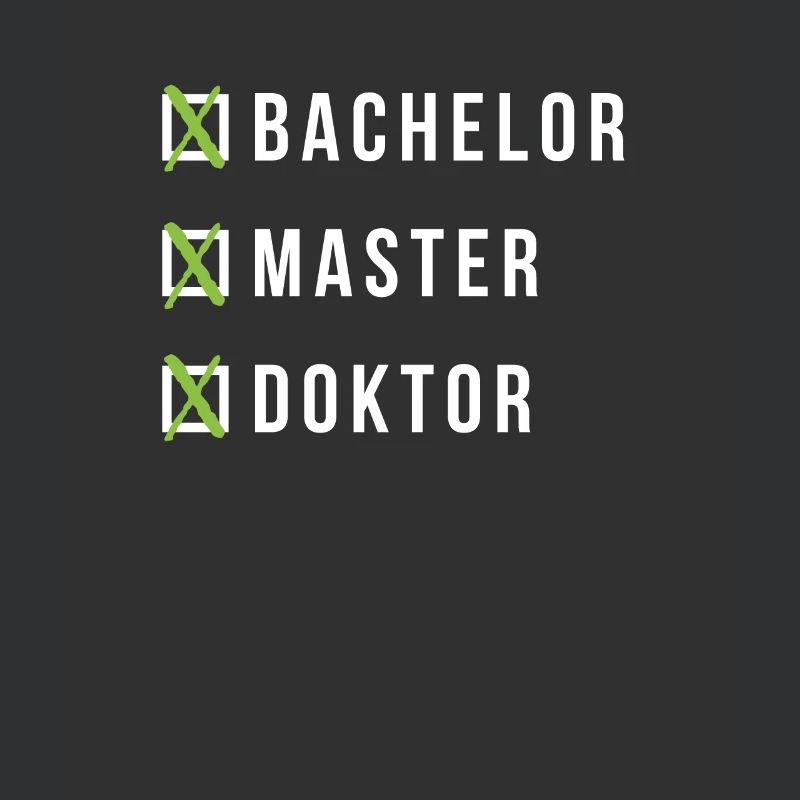 Doktor Abschluss Bachelor Master Doktorand Geschen