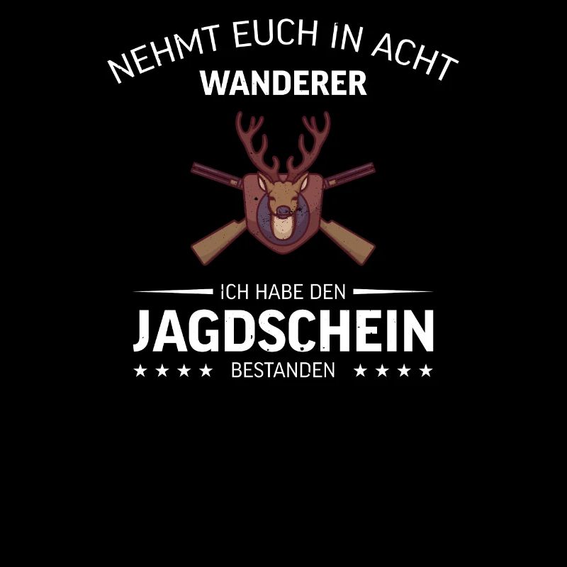 Jagdschein Jägerprüfung Jäger Jagd Hirsch Geschenk