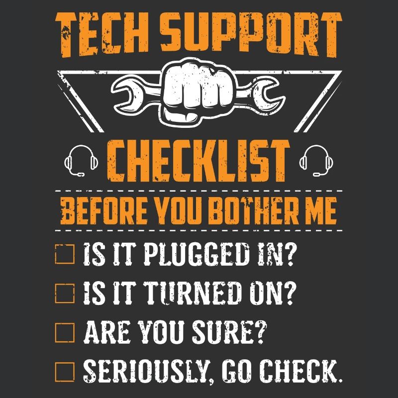 Technik Support Checkliste Computer IT Informatik