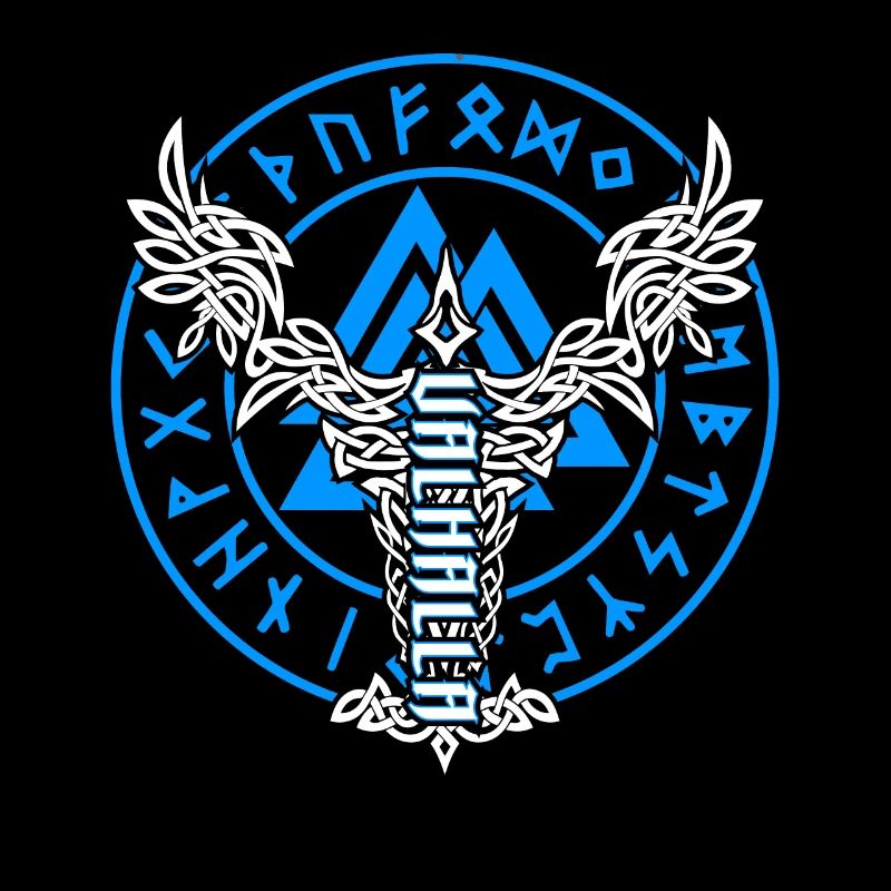 Valhalla Wikinger Rabe Wotansknoten