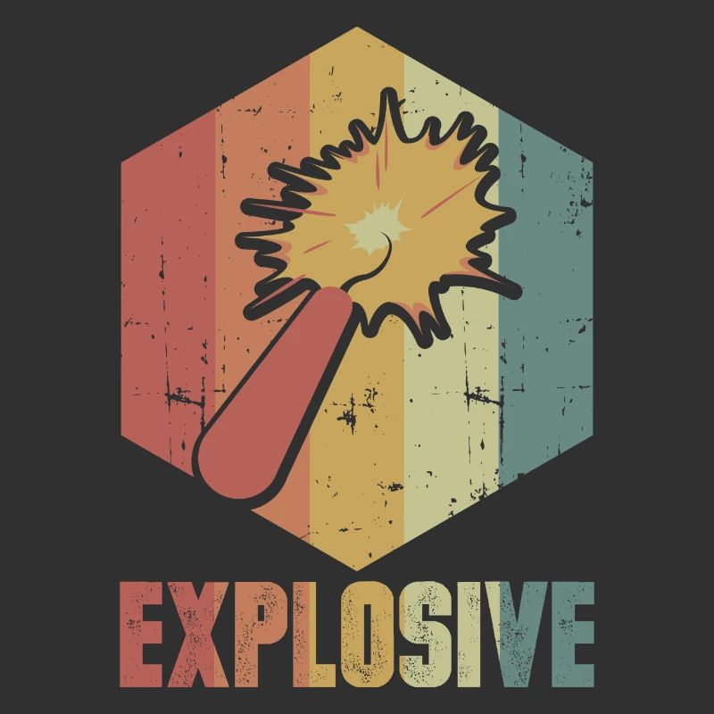 Dynamite Explosion Retro Cool Gift