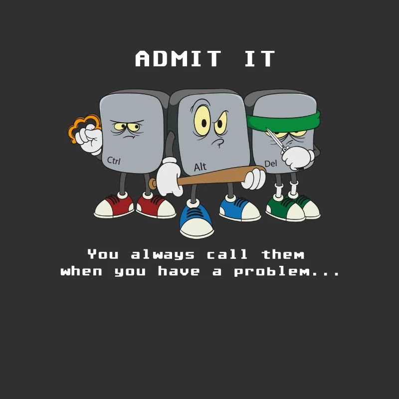 Programmeur informaticien Ctrl Alt Del Computer