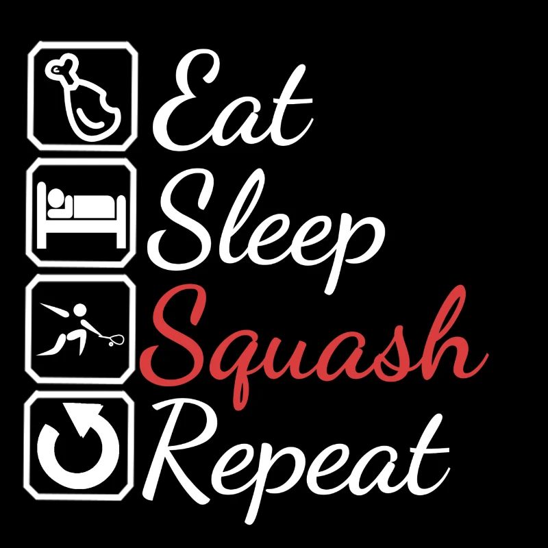 Eat sleep Squash repeat Geschenk