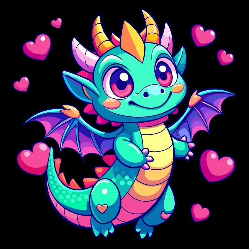 Dragon coloré