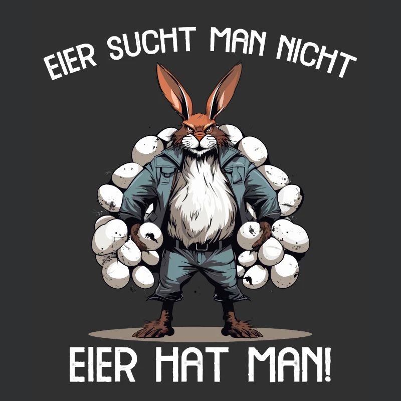 Eier sucht man nicht Eier hat man Hase Ostern