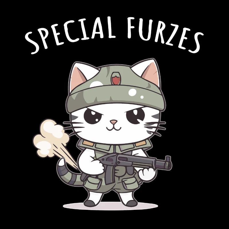 Special Furzes Katze General Militär Uniform