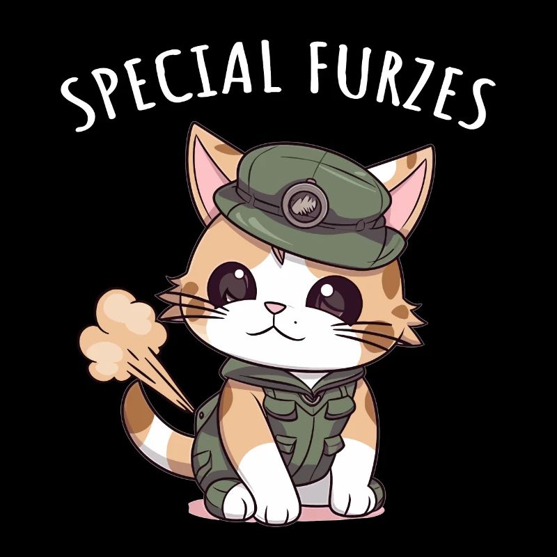 Special Furzes Katze General Militär Uniform