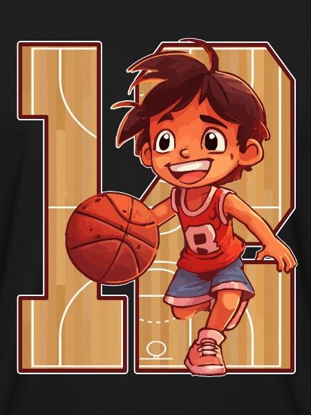 Basketbal verjaardag - 12 jaar oude jongen -