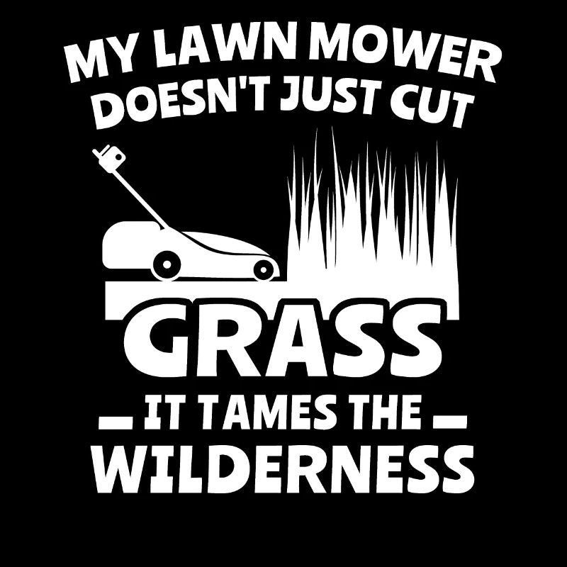 Mowing the lawn