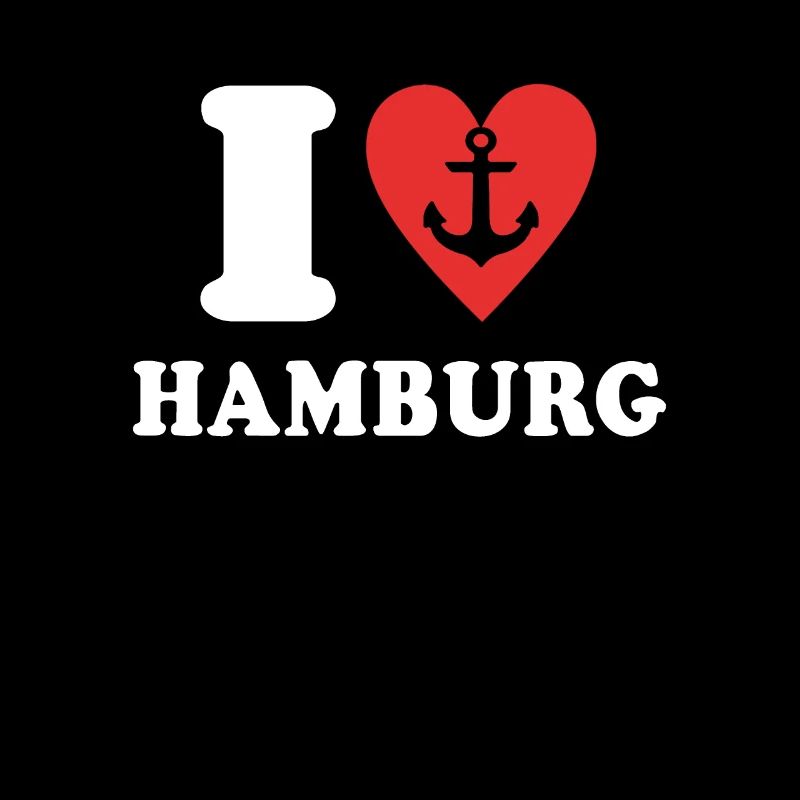 J’adore le hamburger Liebe de Hambourg