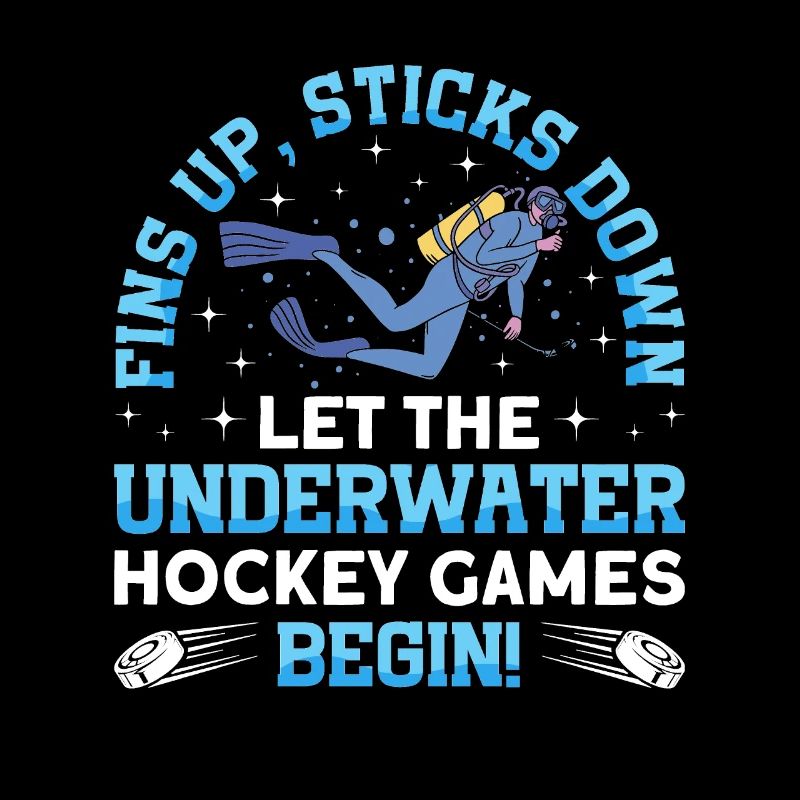 Flossen Auf Sticks Down Underwasserhockey
