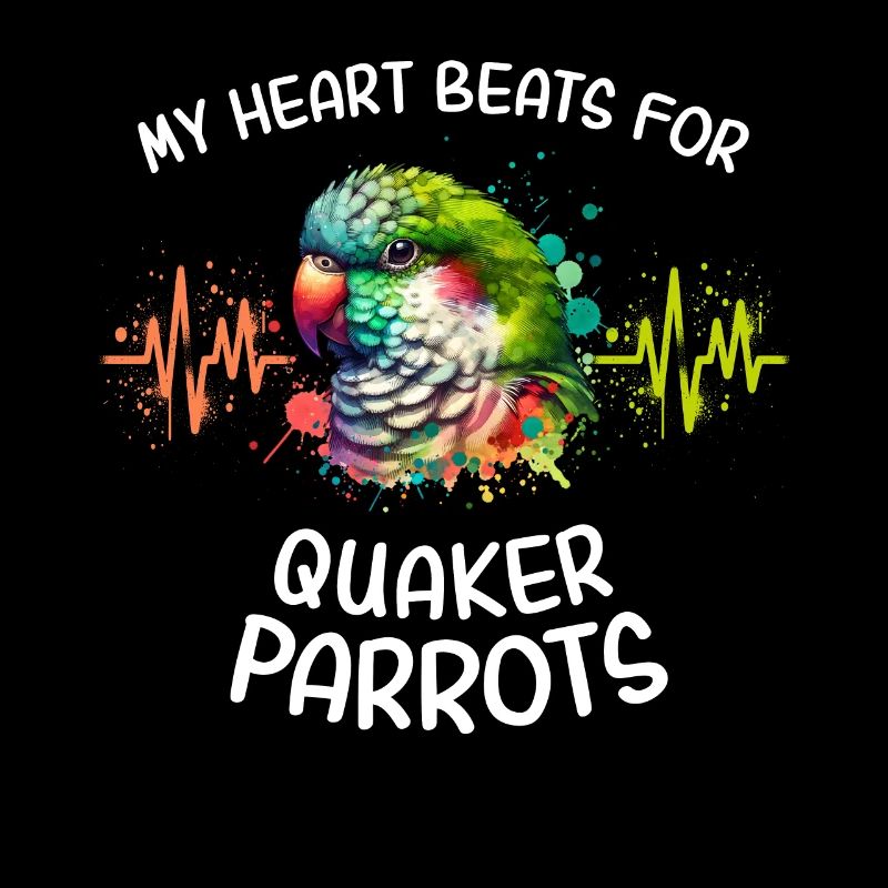Monk Parakeet Heartline