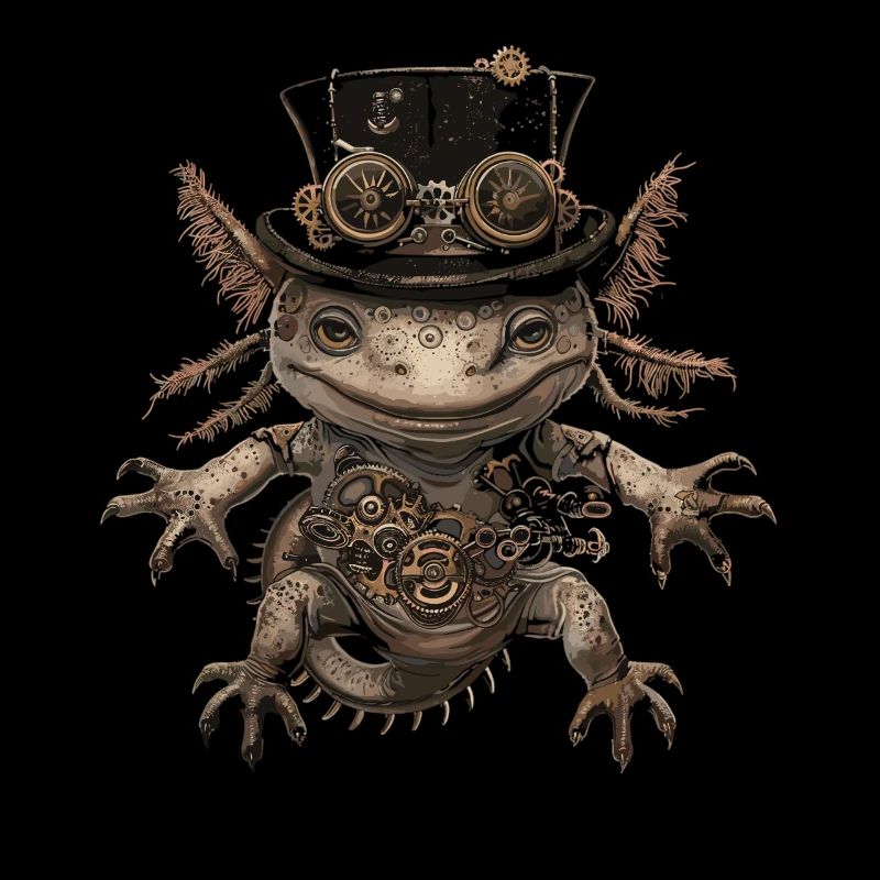 Steampunk Axolotl