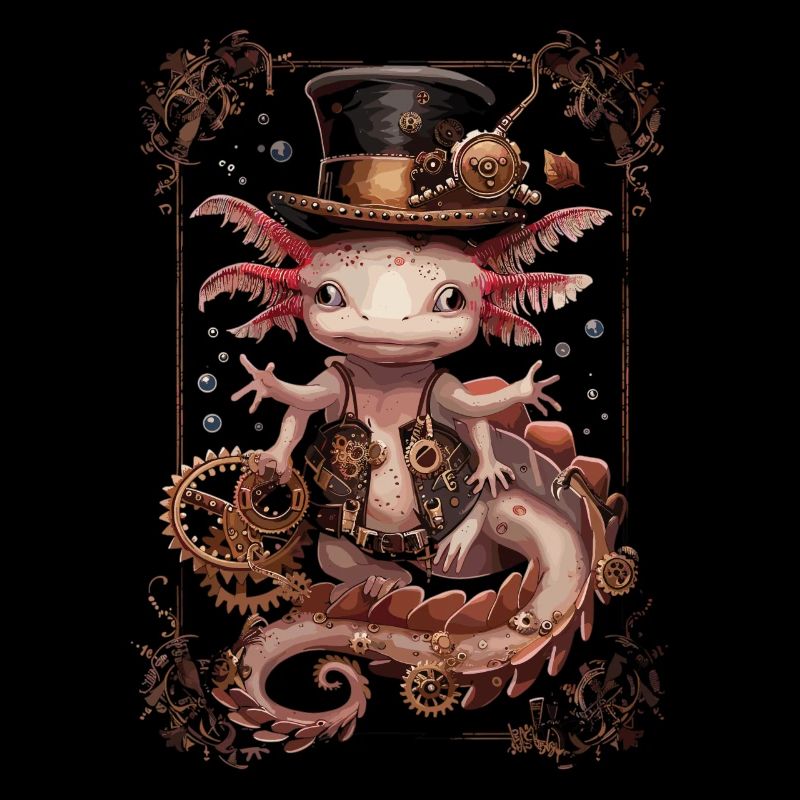 Steampunk Axolotl