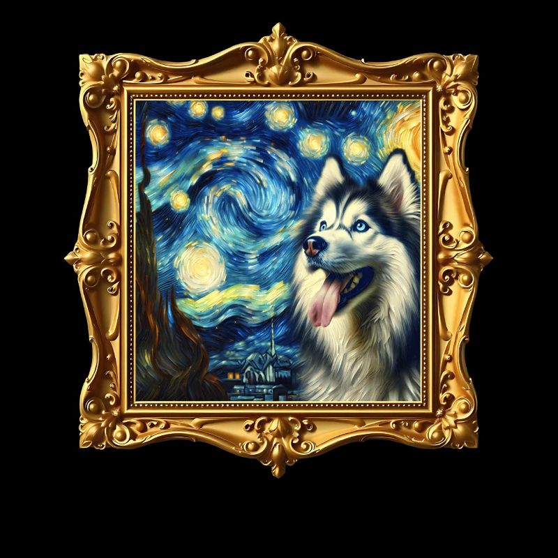 Schlittenhund Starry Night Husky