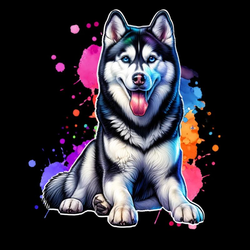 Schlittenhund Geschenk Husky