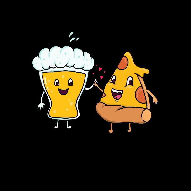 Bier-Pizza-Paar