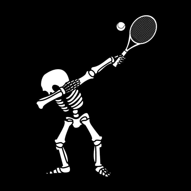 Dabbing Skeleton Tennis Gift