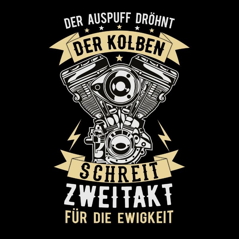 Mofa Moped Motorrad Zweitakt Spruch