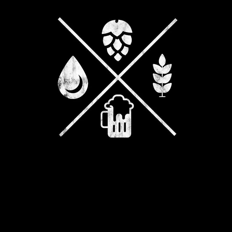 Bier-Trinker - Hopfen Malz & Wasser